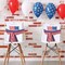 4th of July Patriotic Wreath Sash 4.5" × 56", Stars and Stripes Satin Ribbon for Front Door, Memorial Day Accessories & Outdoor Independence Day Decorations
